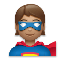 Superhero- Medium Skin Tone emoji on LG